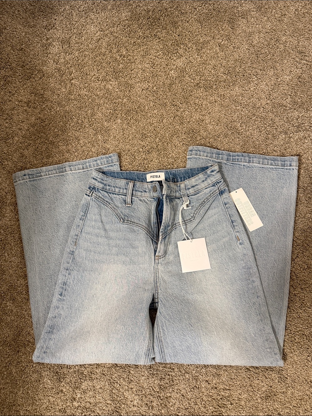 NWT Pistola Lana High Rise Wide Leg Crop 25